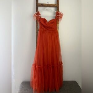 Tulle Dress, bridesmaid, Size S, long
